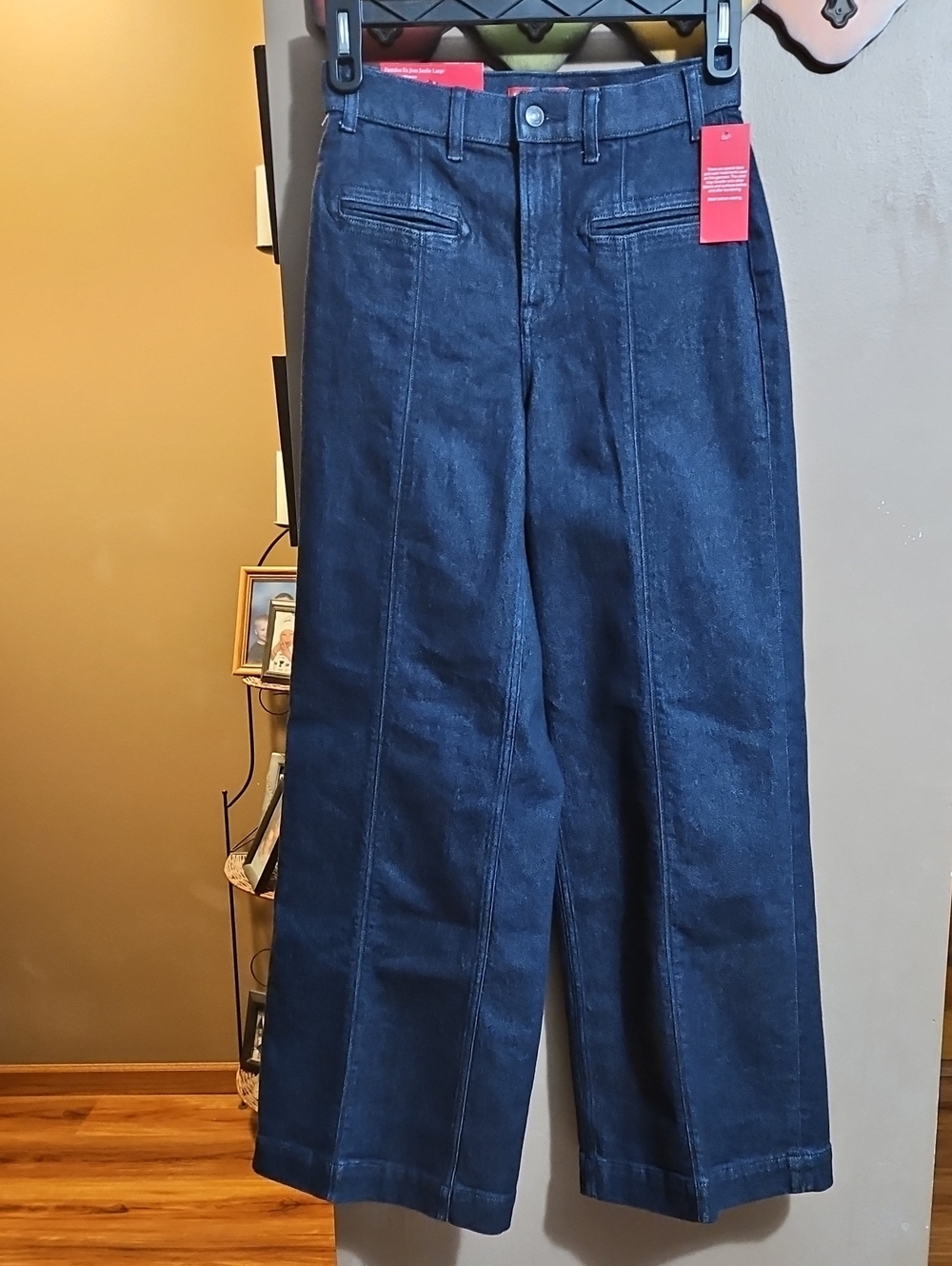 Spanx Wide-Leg High-Rise Trouser Denim Jeans-NWT - Picture 4 of 14